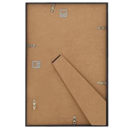 Billedrammer 3 stk. til væg eller bord 70x90 cm MDF sort