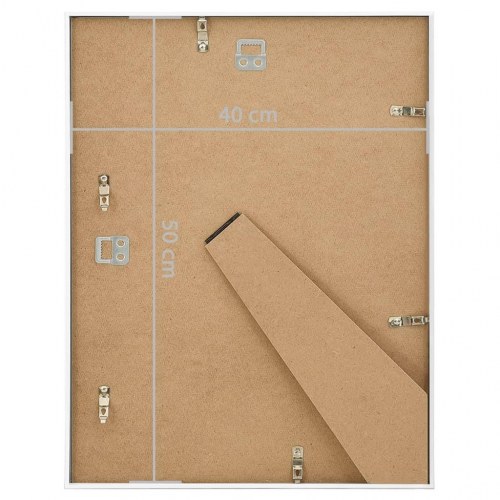 Billedrammer 3 stk. til væg eller bord 40x50 cm MDF hvid