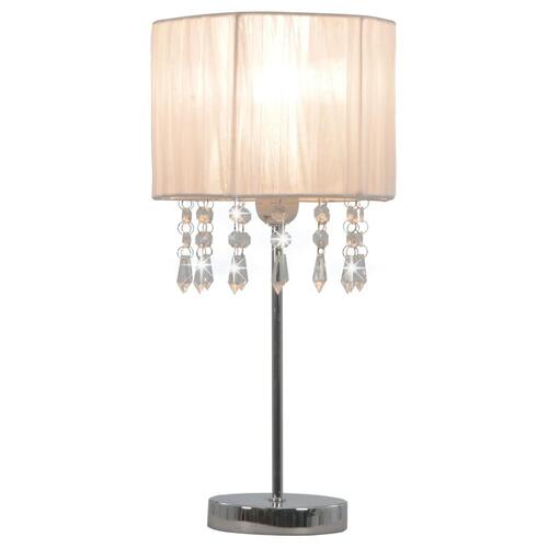 Skrivebordslampe rund E27 hvid