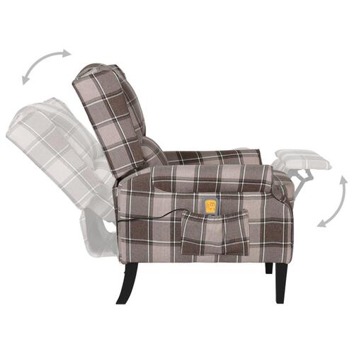 Massagestol stof beige