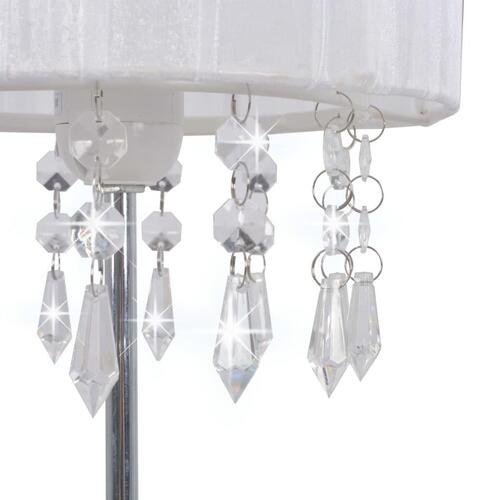 Skrivebordslampe rund E27 hvid