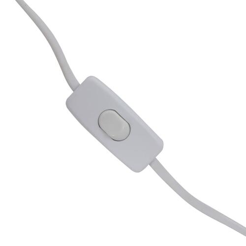 Skrivebordslampe rund E27 hvid