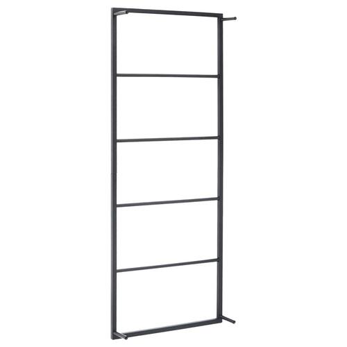 Håndklædeholder 45x10x115 cm stål sort