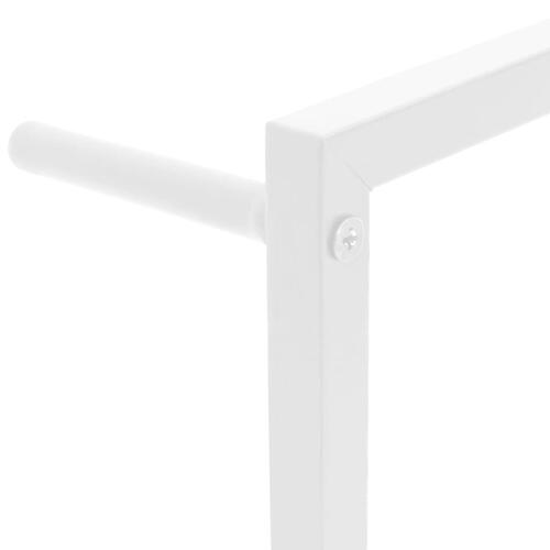 Håndklædeholder 45x10x115 cm stål hvid