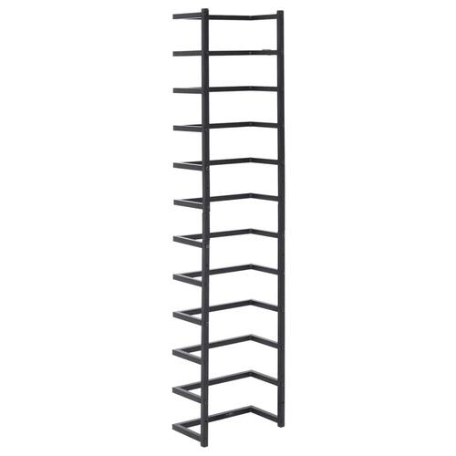 Håndklædeholder 24x12x96 cm stål sort