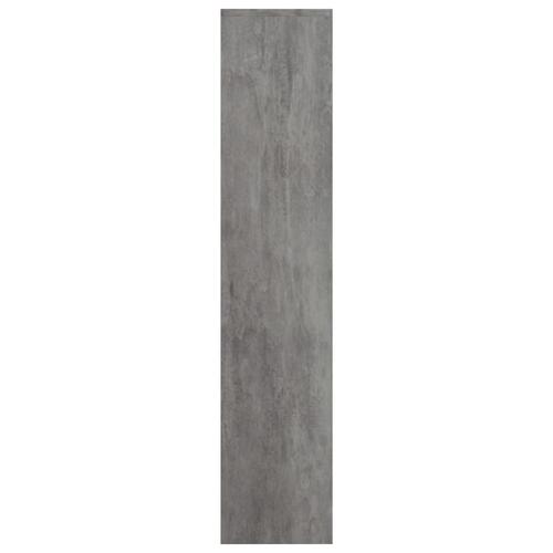 Skoskab med 3 låger 59x24x105 cm spånplade betongrå
