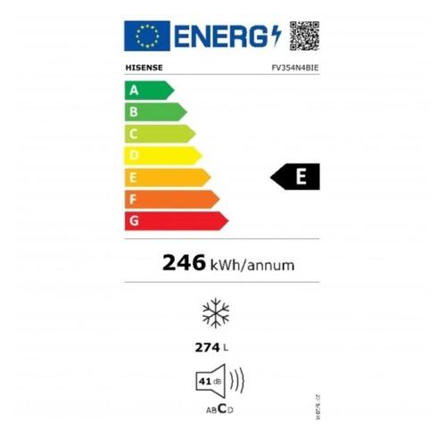 Fryser Hisense 20002746 Stål (185 x 59,5 cm)