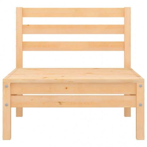 2-personers havesofa massivt fyrretræ