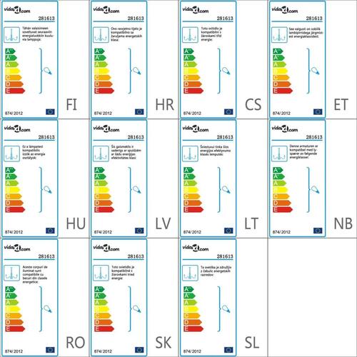 Lysekrone 2 lag 15 x E14-pærer guldfarvet