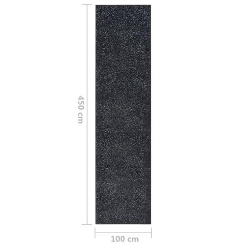 Tæppeløber 100x450 cm BCF antracitgrå
