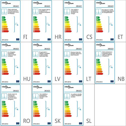 Lysekrone 12 x E14-pærer sølvfarvet