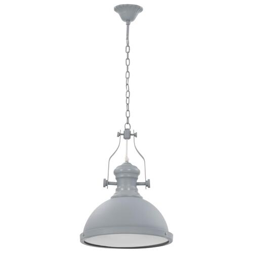 Loftslampe rund E27 grå
