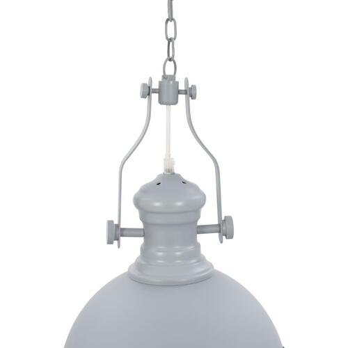 Loftslampe rund E27 grå