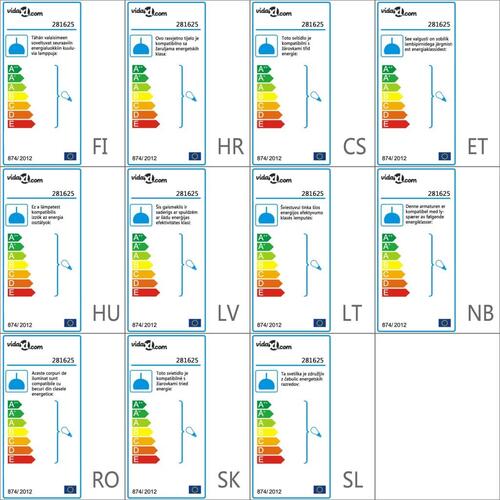 Loftslampe rund E27 grå