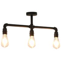 Loftlampe 3 x E27-pærer sort