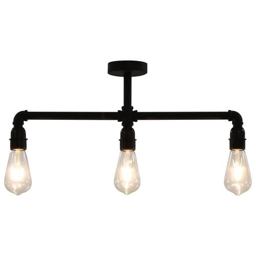 Loftlampe 3 x E27-pærer sort