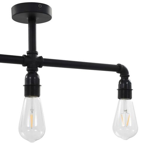 Loftlampe 3 x E27-pærer sort