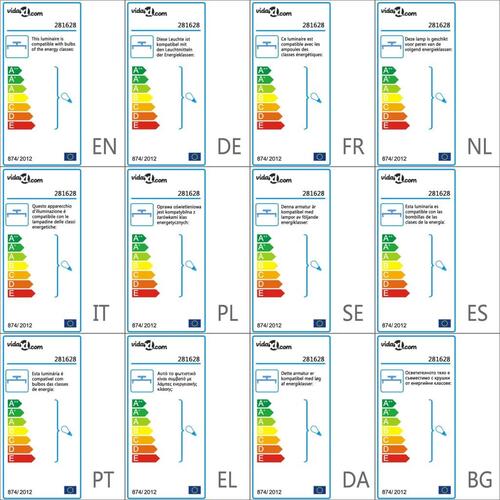 Loftlampe 3 x E27-pærer sort