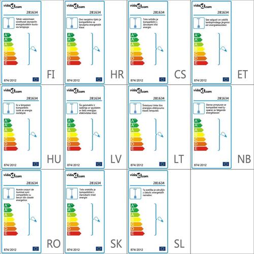 Loftlampe med diamantdesign 3 x E27-pærer sort