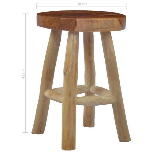 Taburet brun teaktræ