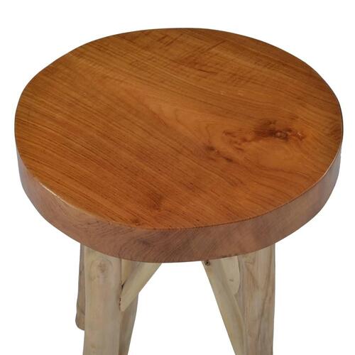 Taburet brun teaktræ