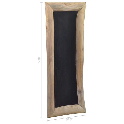 Tavle 3 dele 30 x 70 cm massivt teaktræ