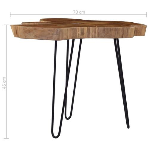 Sofabord (60-70) x 45 cm teaktræ