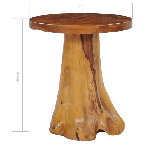 Sofabord 40 x 40 cm massivt teaktræ