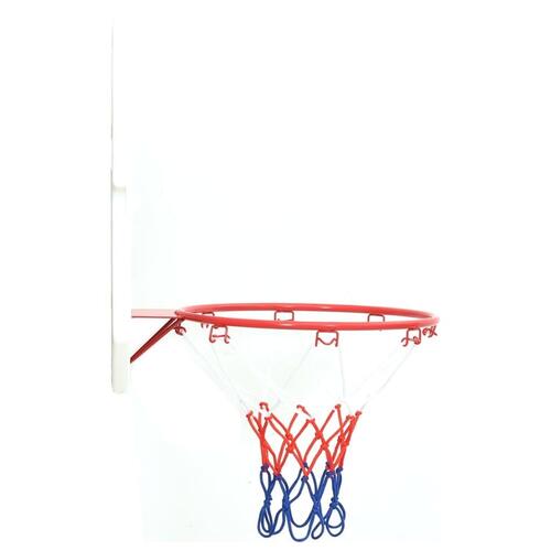 Vægmonteret basketballkurv med plade 5 dele 66x44,5 cm