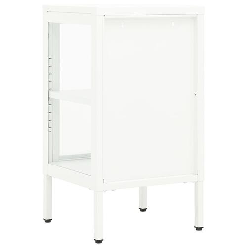 Skænk 38x35x70 cm metal og glas