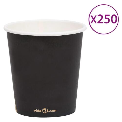 Papkrus 250 stk. 200 ml sort