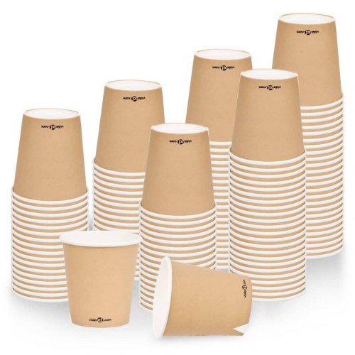 Papkrus 100 stk. 200 ml brun