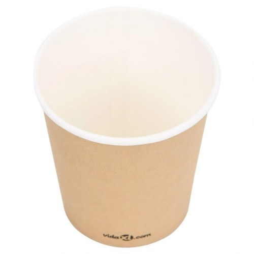 Papkrus 100 stk. 200 ml brun