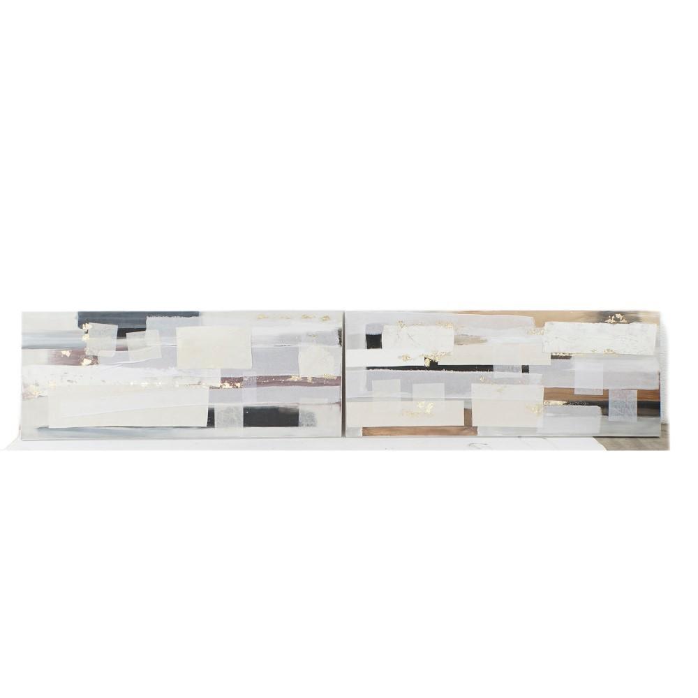 Lærredsmaleri - Fyrretræ, 150 × 3,5 × 60 cm (2 stk.)