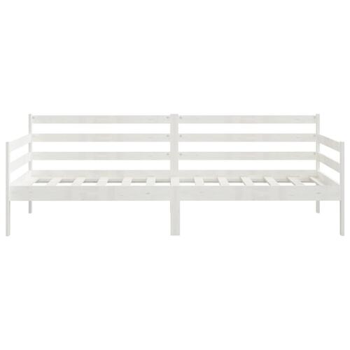 Daybed 90x200 cm massivt fyrretræ hvid