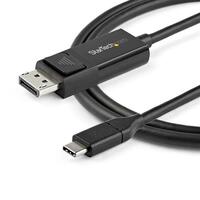 USB C til DisplayPort-adapter Startech CDP2DP1MBD Sort 1 m