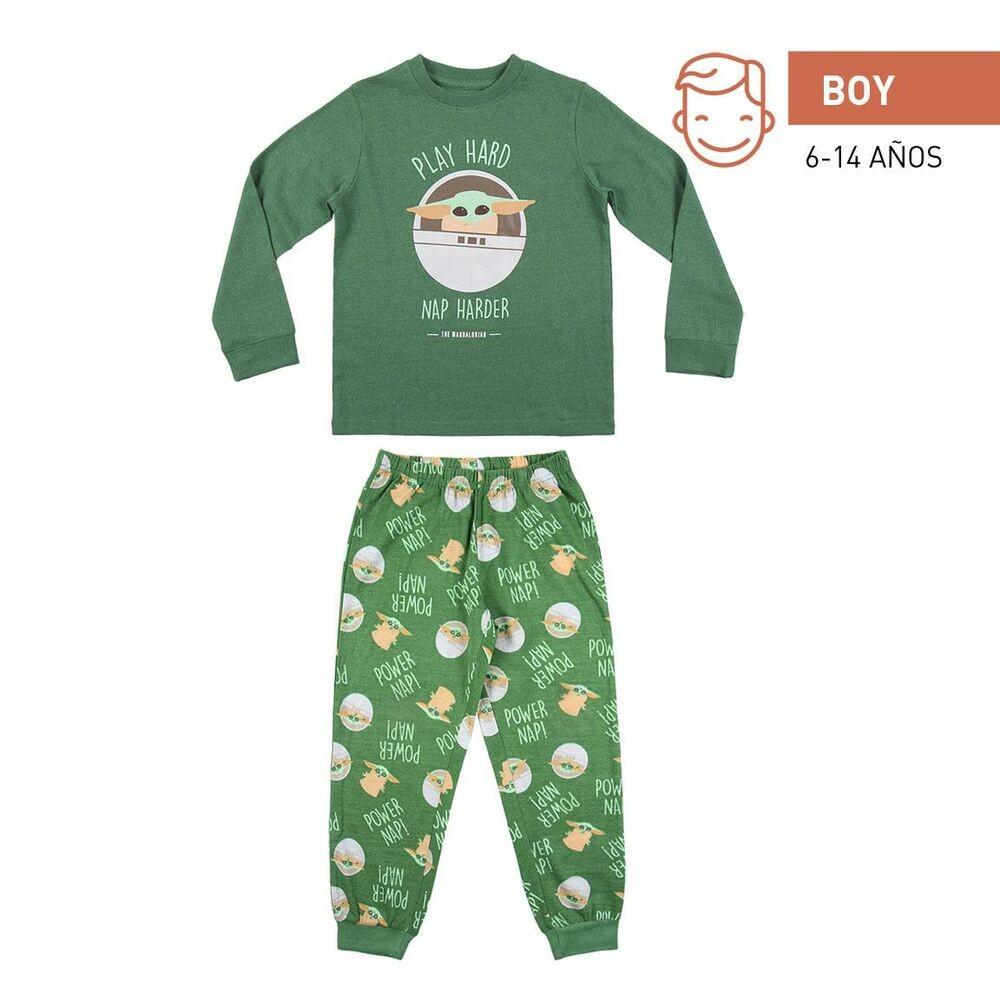 Nattøj Børns The Mandalorian Mørk grøn 10 år