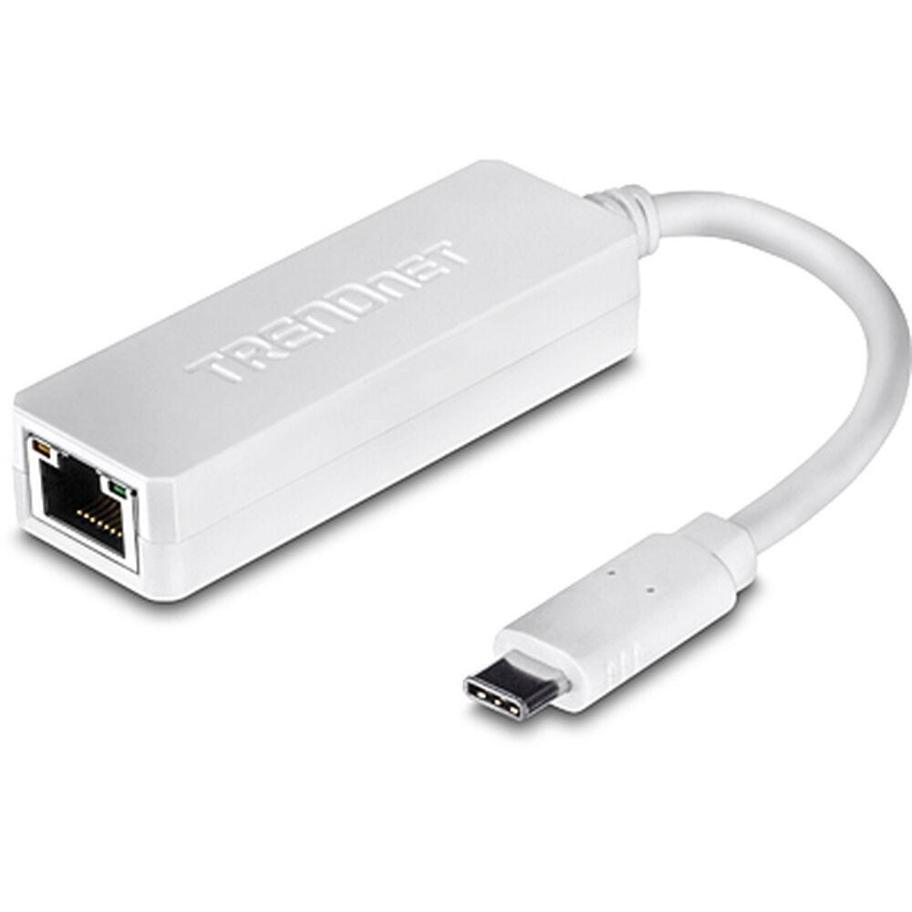 Trendnet TUC-ETG USB‑C til Gigabit Ethernet netværksadapter - Hvid