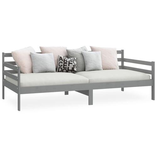 Daybed 90x200 cm massivt fyrretræ grå