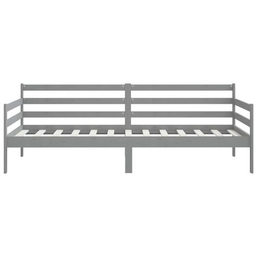 Daybed 90x200 cm massivt fyrretræ grå