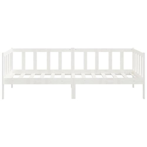Daybed 90x200 cm massivt fyrretræ hvid