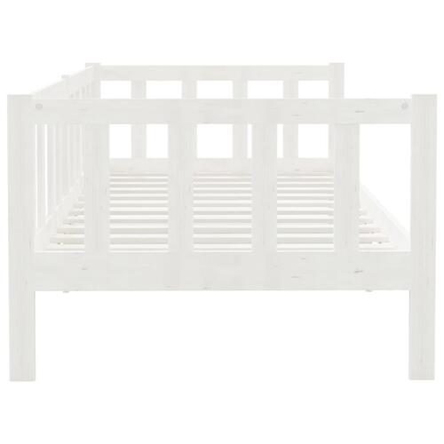 Daybed 90x200 cm massivt fyrretræ hvid