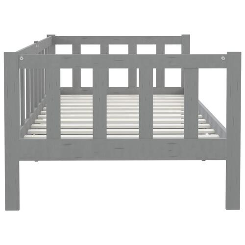Daybed 90x200 cm massivt fyrretræ grå