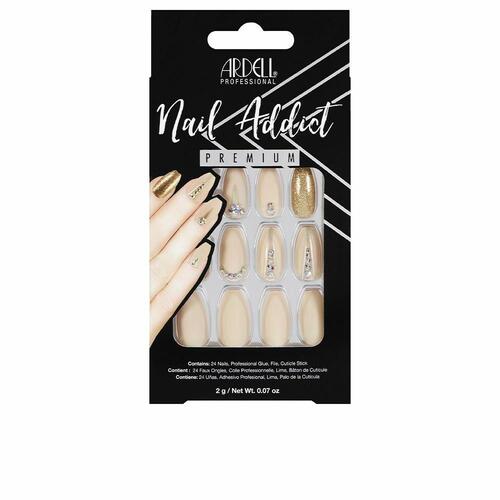 Falske negle Ardell Nail Addict Nude Jeweled (24 stk)