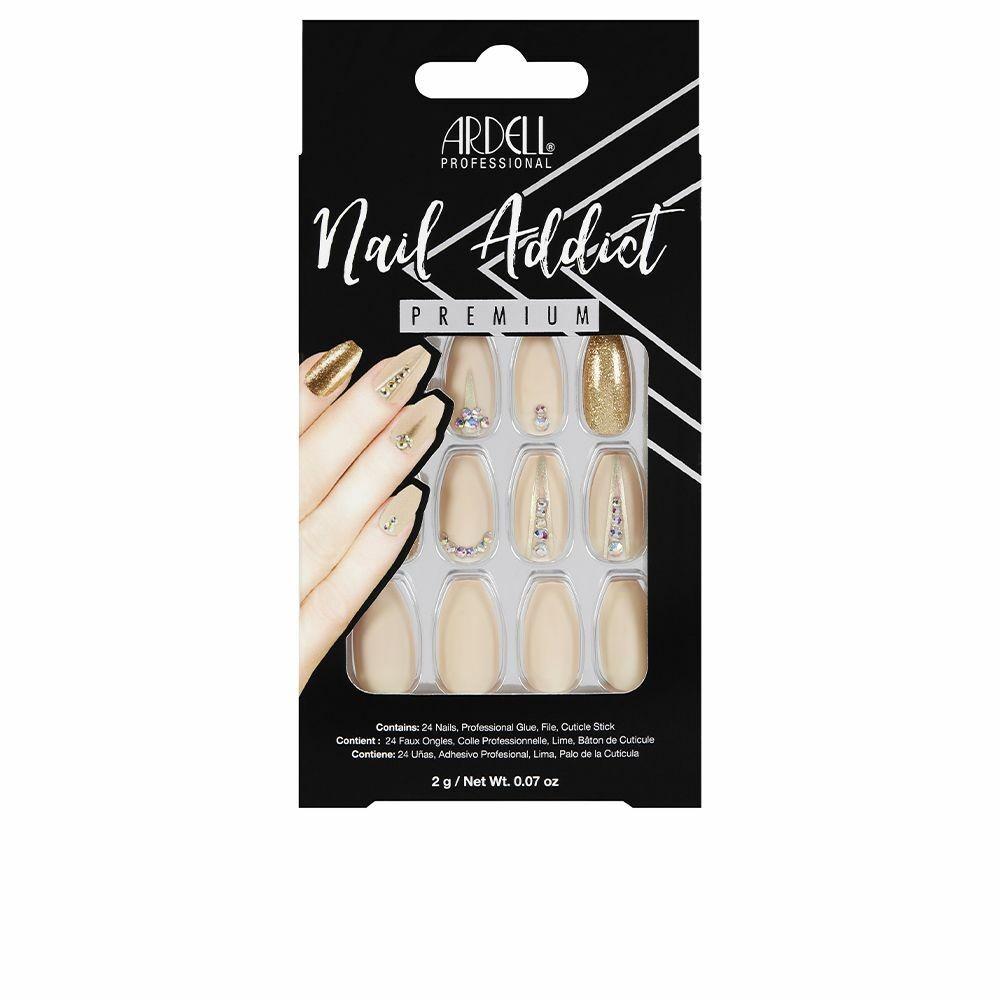Falske negle Ardell Nail Addict Nude Jeweled (24 stk)