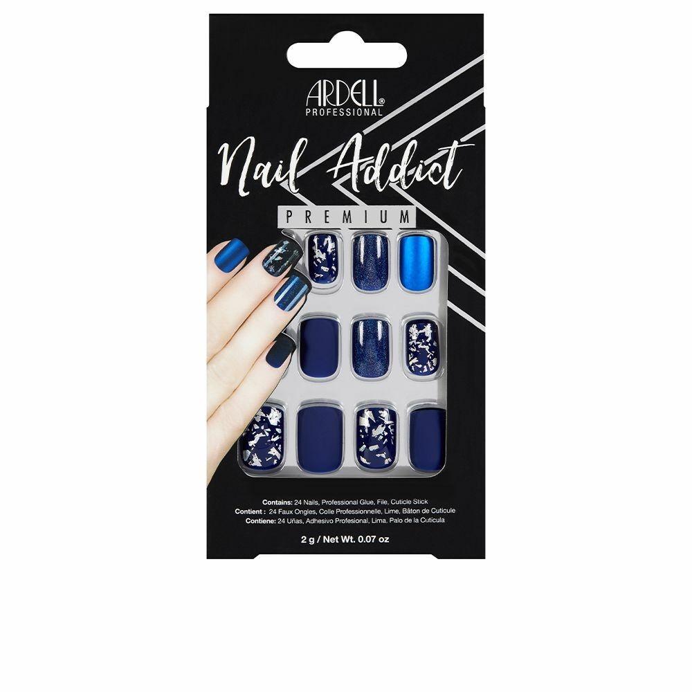 Falske negle Ardell Nail Addict Matte Blue (24 stk)