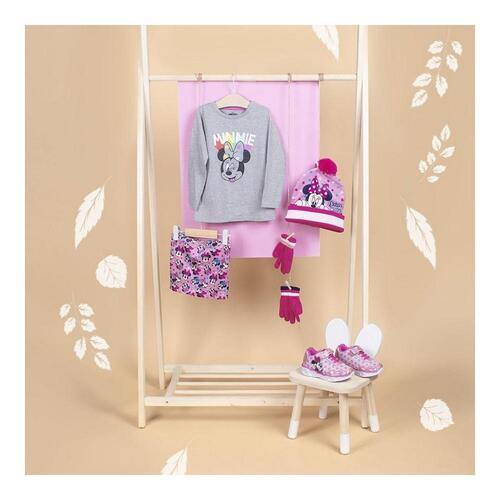 Langærmet T-shirt til Børn Minnie Mouse Grå 4 år