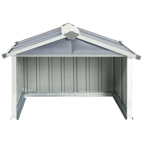 Garage til robotplæneklipper 92x97x63 cm galvaniseret stål grå