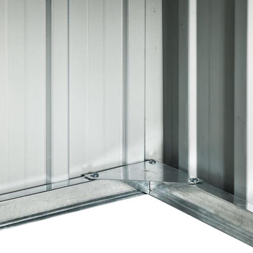 Garage til robotplæneklipper 92x97x63 cm galvaniseret stål grå