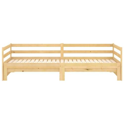 Daybed med udtræk 2x(90x200) cm massivt fyrretræ